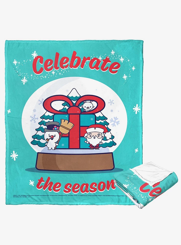 Frosty The Snowman Tis The Season Silk Touch Throw Blanket