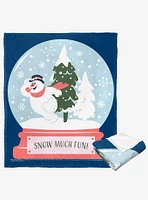 Frosty The Snowman Snow Much Fun Silk Touch Throw Blanket