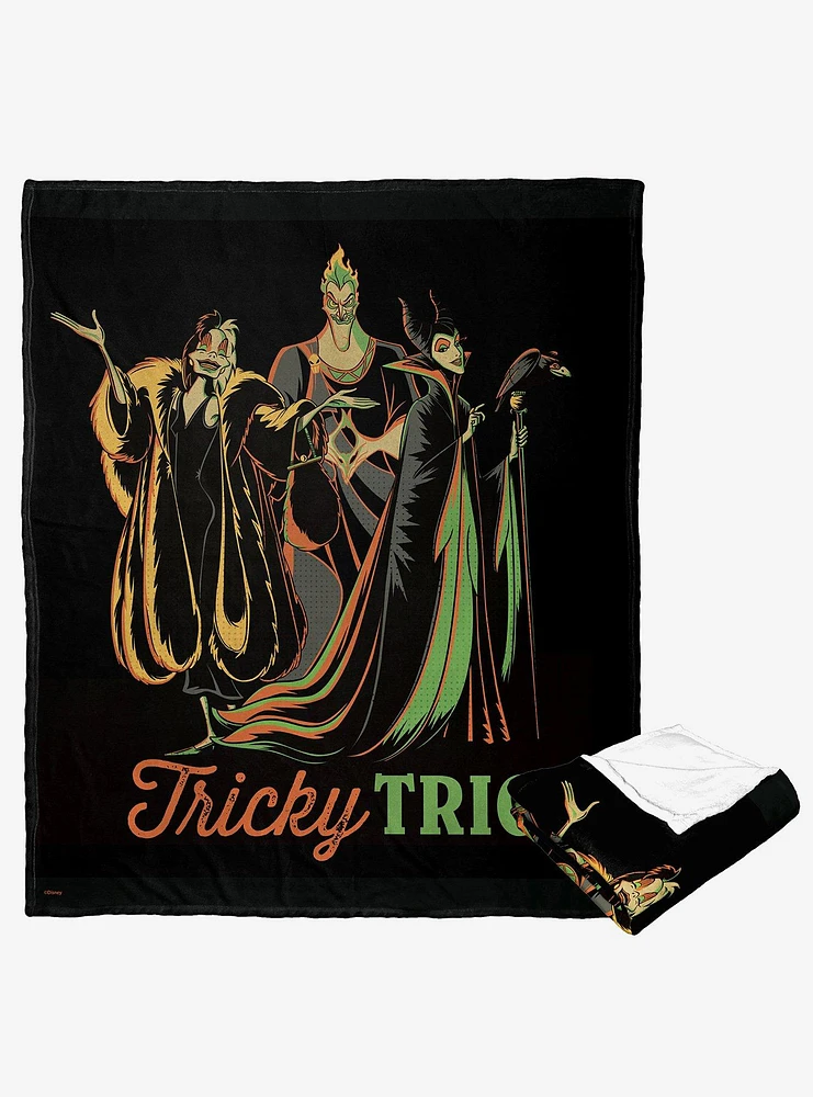 Disney Villains Tricky Trio Silk Touch Throw Blanket