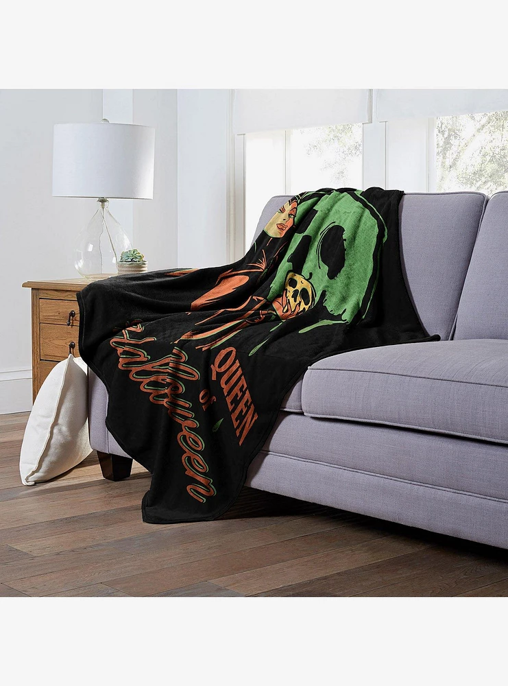 Disney Villains Queen Of Halloween Silk Touch Throw Blanket