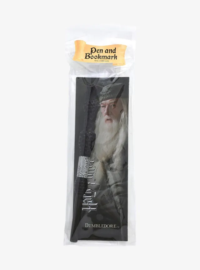 Hot Topic Harry Potter Albus Dumbledore Bookmark & Wand Pen Set