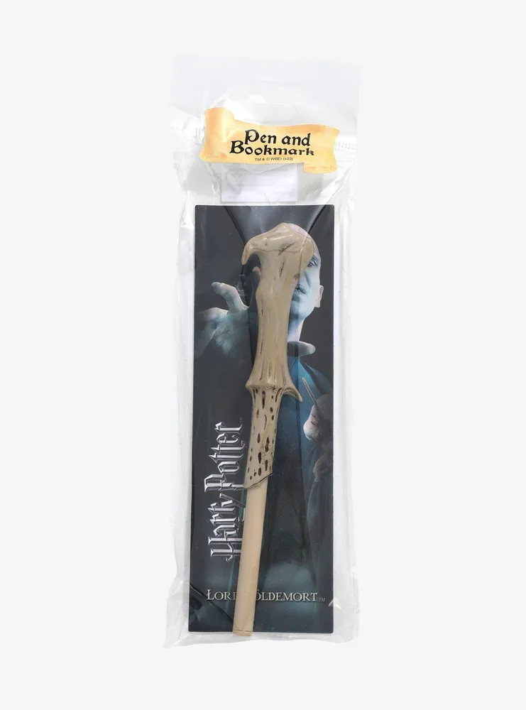Harry Potter Lord Voldemort Bookmark & Wand Pen Set