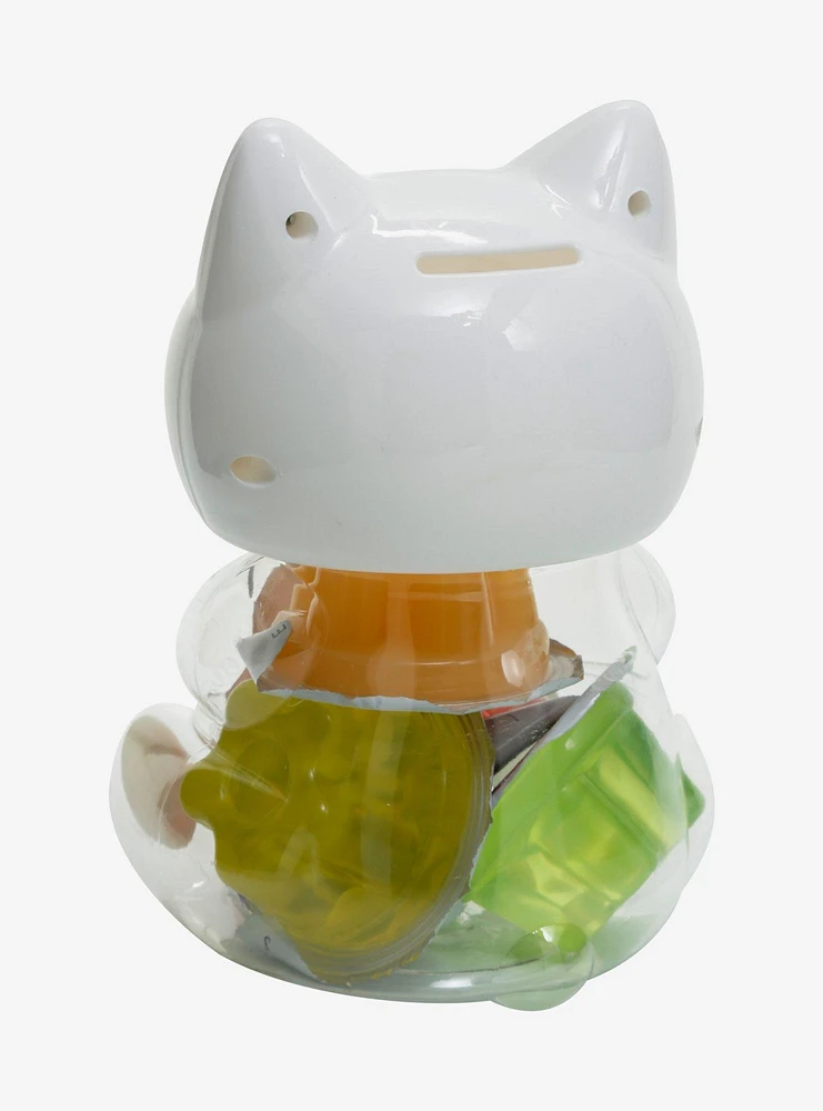 White Fortune Cat Assorted Jelly