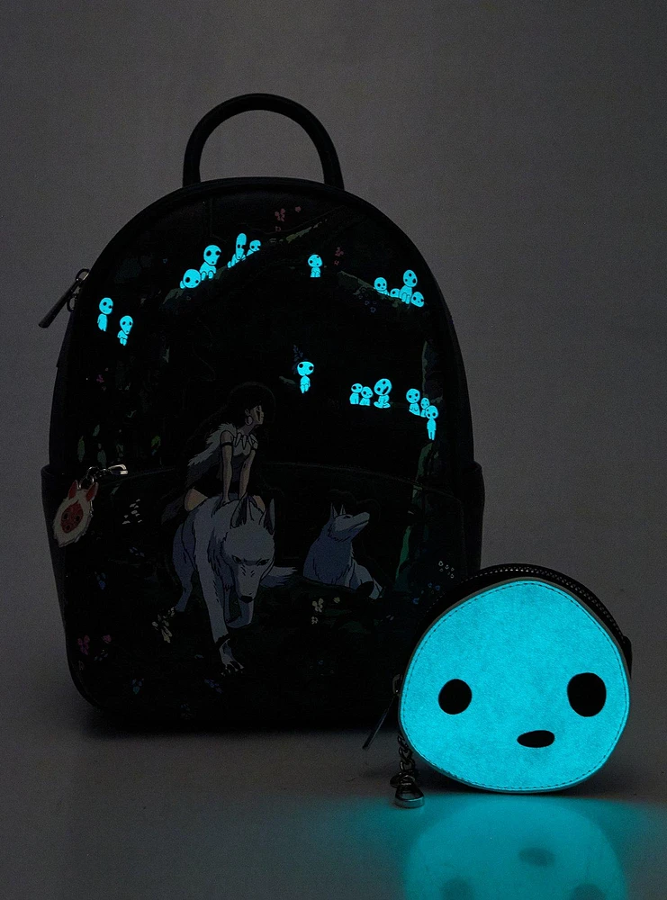 Studio Ghibli® Princess Mononoke Forest Scene Glow-In-The-Dark Mini Backpack