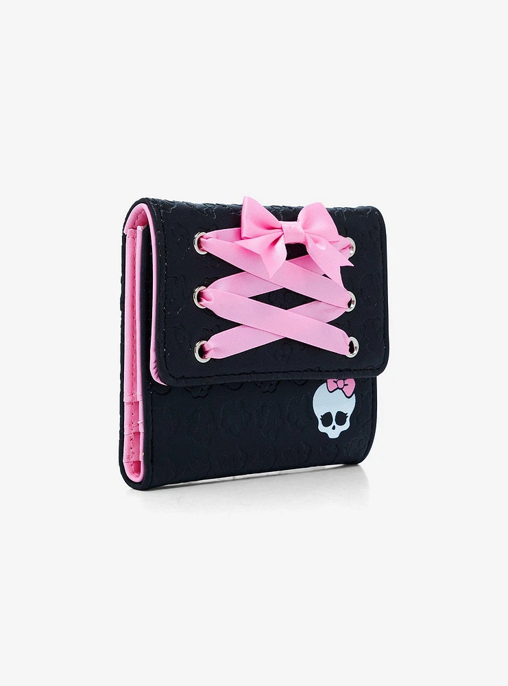 Monster High Skullette Lace-Up Mini Flap Wallet