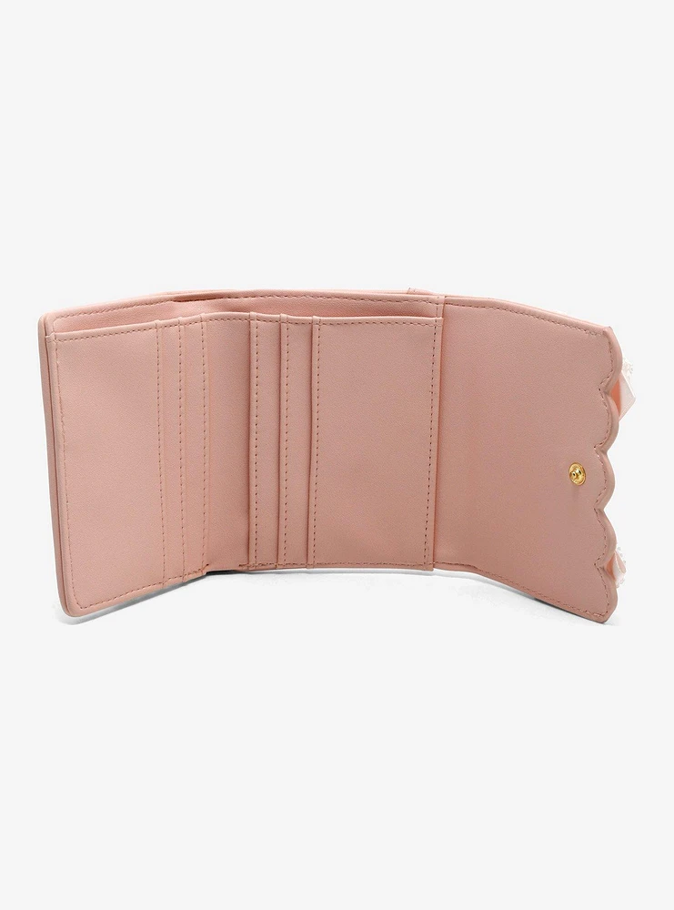 Pink Lace Bow Mini Wallet