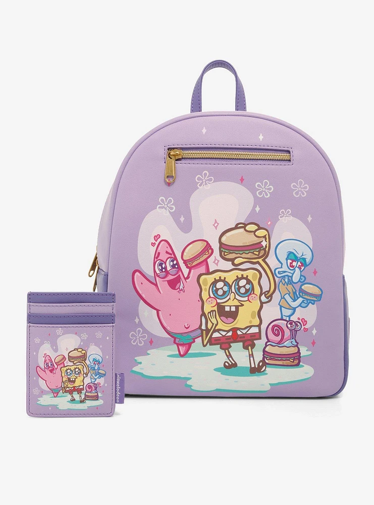 Loungefly SpongeBob SquarePants 25th Anniversary Lavender Cardholder