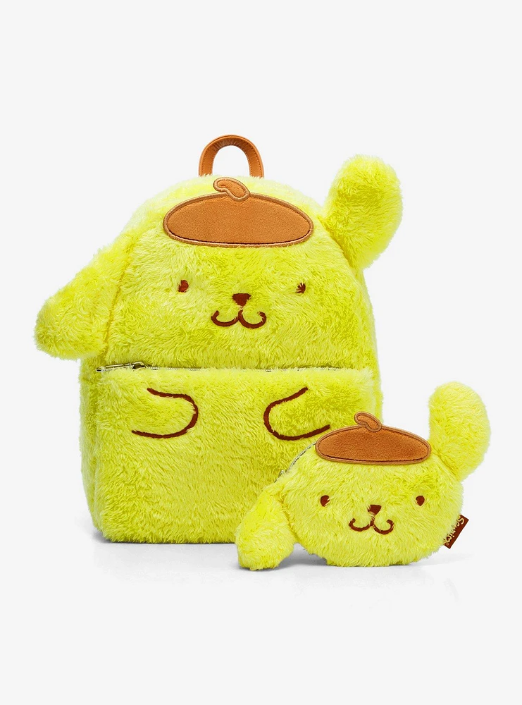 Loungefly Pompompurin Fuzzy Mini Backpack