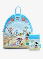 Loungefly Disney Mickey Mouse And Friends Beach Day Mini Backpack