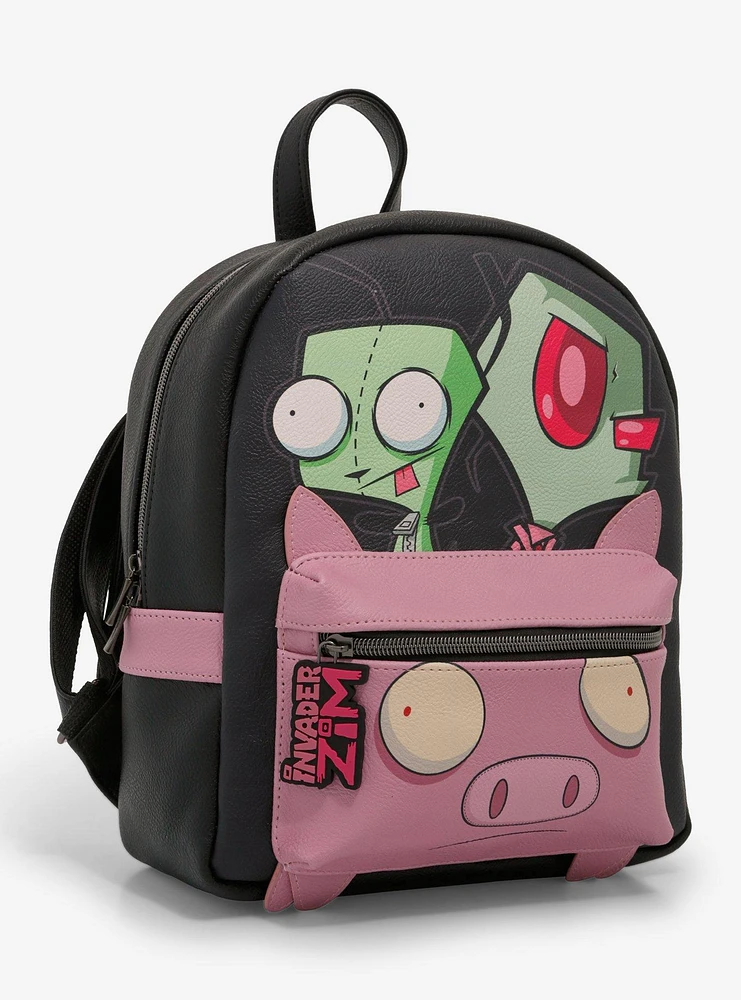 Invader Zim GIR & Zim With Pig Mini Backpack