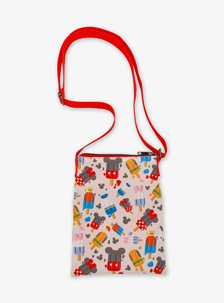 Loungefly Disney Mickey Mouse & Friends Popsicle Passport Crossbody Bag