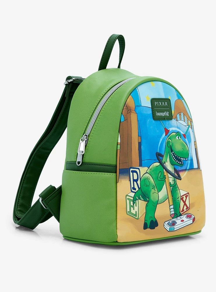 Loungefly Disney Pixar Toy Story Rex Little Arms Mini Backpack