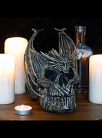 Spiral Draco Skull Sculpture