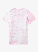 Super Mario Princess Peach Pink Tie-Dye Boyfriend Fit Girls T-Shirt