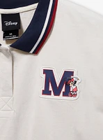Disney Minnie Mouse Initial Golf Women's Plus Cropped Polo - BoxLunch Exclusive