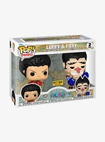 Funko One Piece Pop! Animation Luffy & Foxy Vinyl Figure Set Hot Topic Exclusive