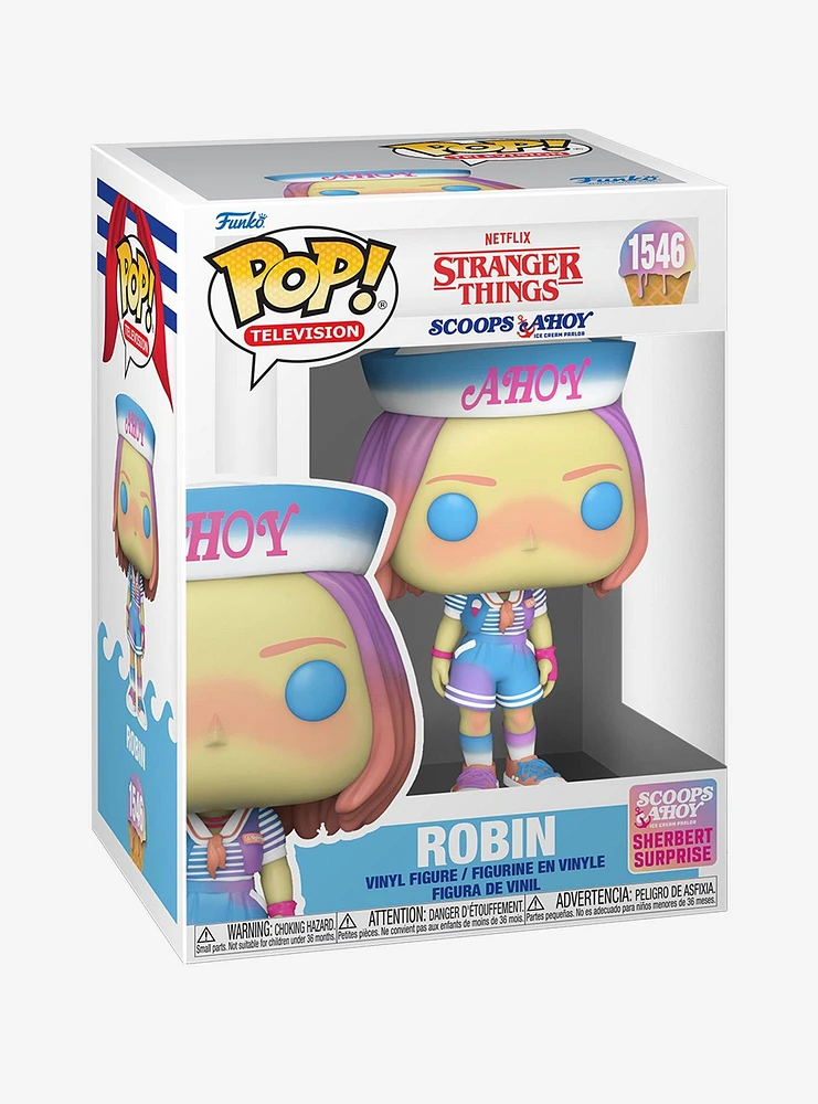 Funko Stranger Things Pop! Television Robin (Scoops Ahoy Sherbert Surprise) Vinyl Figure