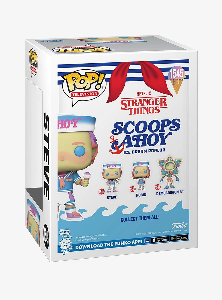 Funko Stranger Things Pop! Television Steve (Scoops Ahoy Sherbert Surprise) Vinyl Figure