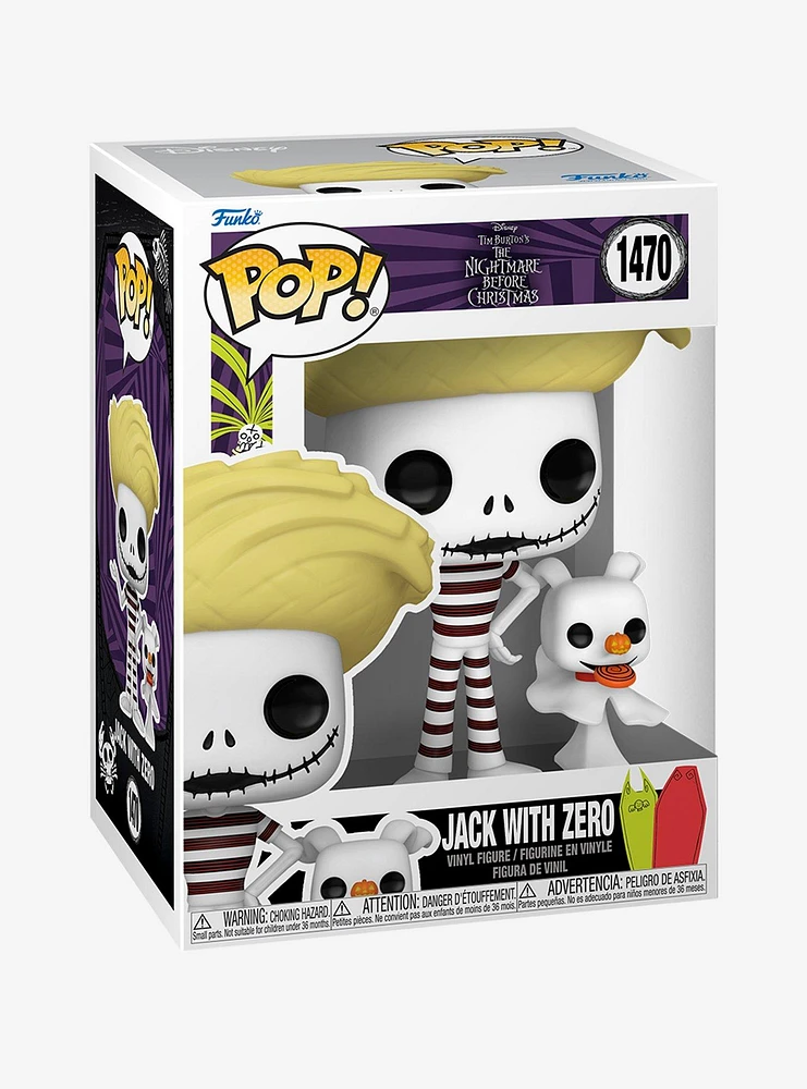 Funko The Nightmare Before Christmas Pop! Beach Jack With Zero Vinyl Figure Set