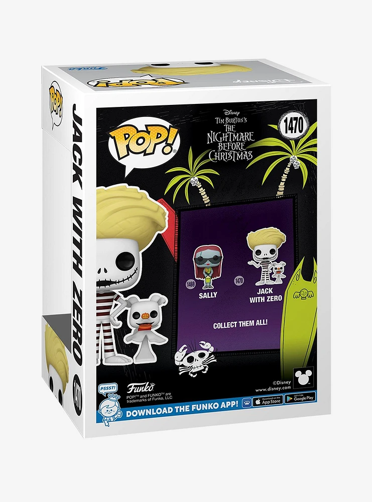 Funko The Nightmare Before Christmas Pop! Beach Jack With Zero Vinyl Figure Set