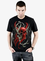 Spiral Skull Synthesis T-Shirt Black