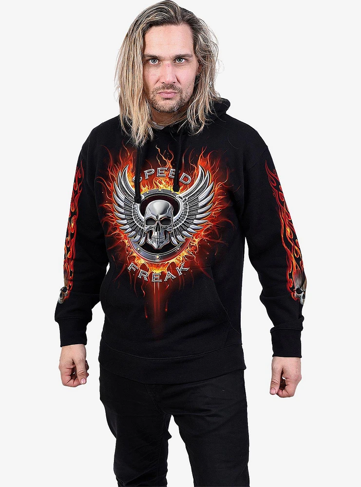 Spiral Speed Freak Hoodie Black