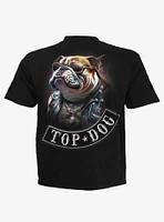 Spiral Top Dog T-Shirt Black