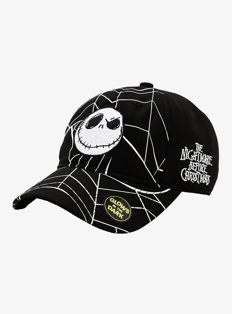 The Nightmare Before Christmas Jack Web Glow-In-The-Dark Dad Cap