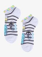 Hello Kitty And Friends Stripe No-Show Mesh Socks