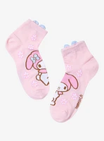 My Melody Blue Bow Ankle Socks