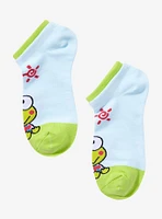 Keroppi Sitting Double Cuff No-Show Socks