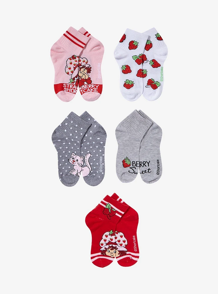 Strawberry Shortcake Ankle Socks 5 Pair