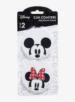 Disney Mickey and Minnie Ceramic Car Coaster Set