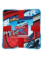 Marvel Spider-Man Speedy Swing Silk Touch Throw With Cloud Pillow