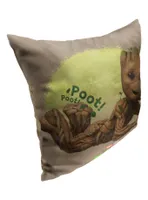 Marvel I Am Groot Poot Poot Printed Throw Pillow