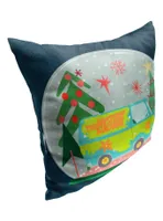 Scooby-Doo! Mystery Machine Globe Printed Throw Pillow