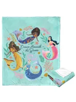 Disney The Little Mermaid Dancing Mersisters Silk Touch Throw