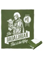 Star Wars The Mandalorian Dadalorian Silk Touch Throw Blanket