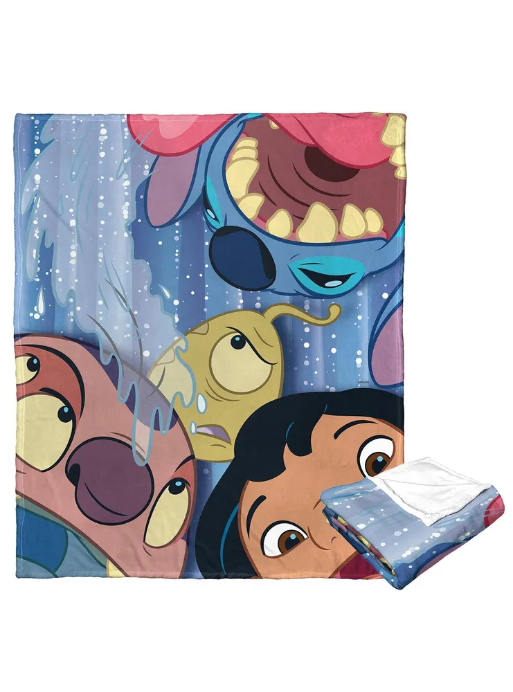 Disney100 Lilo And Stitch Ohana Silk Touch Throw Blanket