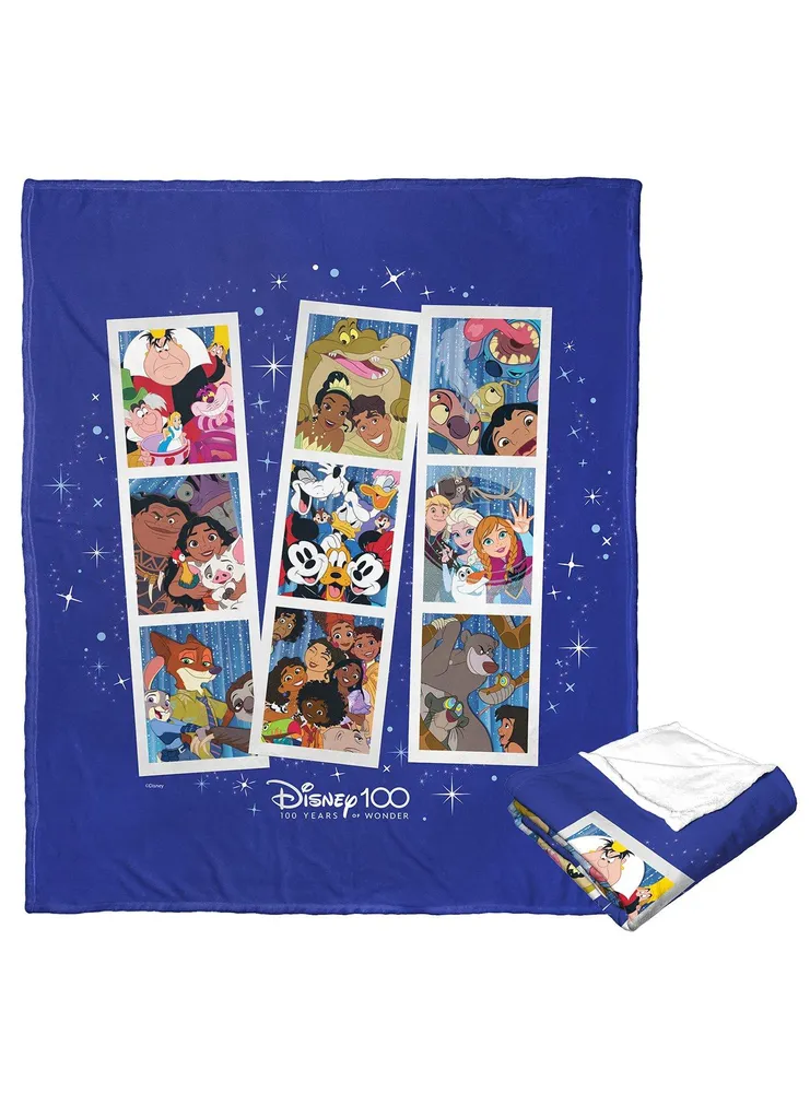 Disney100 Mickey Mouse Photo Strips Silk Touch Throw Blanket