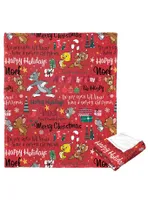 Tom And Jerry Festive Cheer Silk Touch Throw