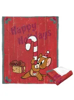 Tom And Jerry Happy Holidays Silk Touch Throw