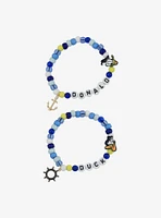 Her Universe Disney Donald Duck Best Friend Bead Bracelet Set