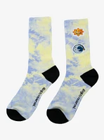 Five Nights At Freddy's: Security Breach Sun & Moon Patch Tie-Dye Crew Socks