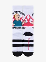 King Of The Hill Bobby That's My Purse Crew Socks