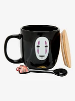 Studio Ghibli Spirited Away No-Face Mug with Lid & Spoon