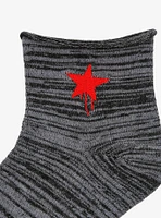 Star & Lip Stripe Ankle Socks