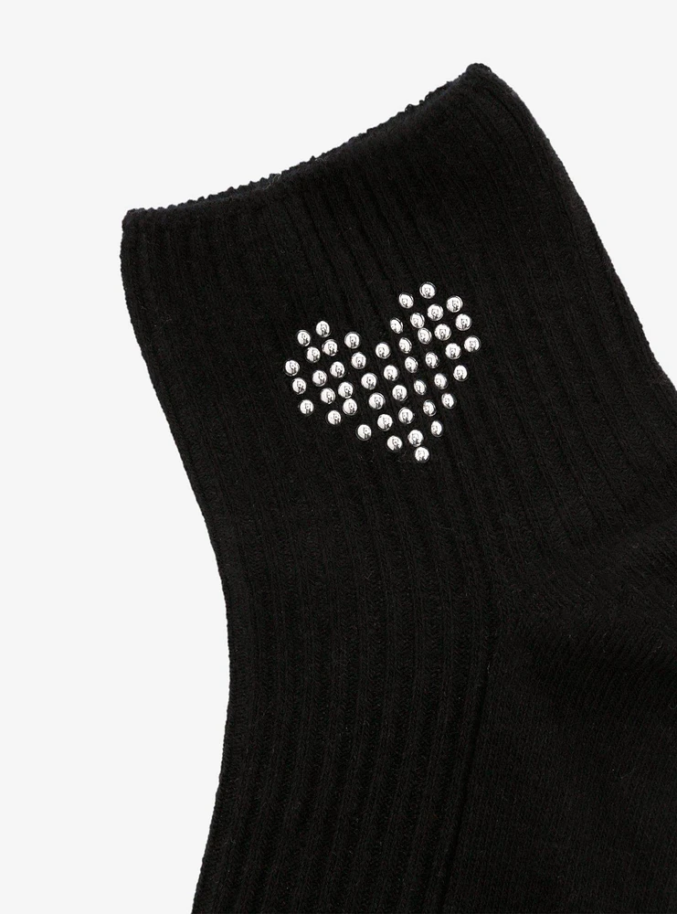 Hearat Rhinestone Ankle Socks