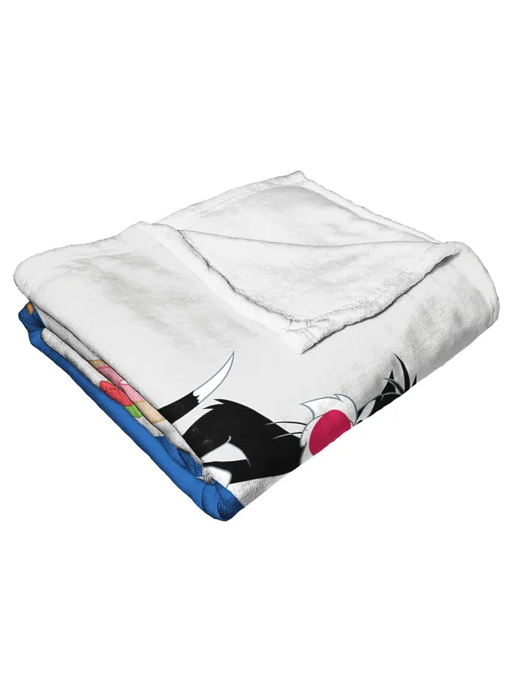 WB 100 Looney Tunes Anniversary Silk Touch Throw