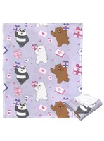 We Bare Bears Love Letters Silk Touch Throw